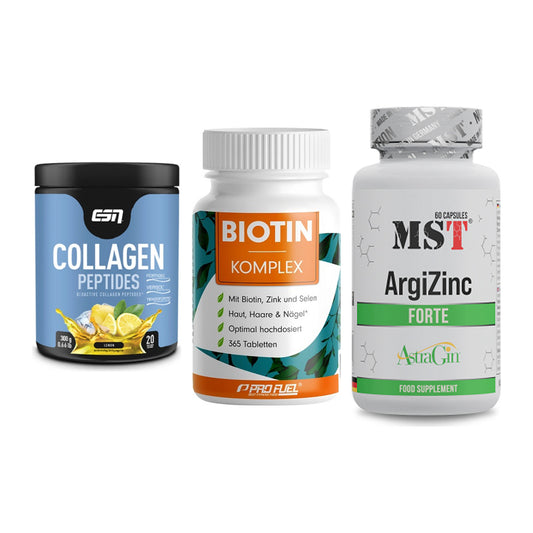 Haut, Haare & Nägel: ESN Collagen + ProFuel BIOTIN + MST ArgiZinc – alle enthaltenen Artikel