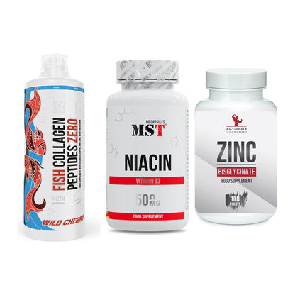 Haut, Haare & Nägel: MST Fish + MST Niacin + #GYMJUICE ZINC – alle enthaltenen Artikel