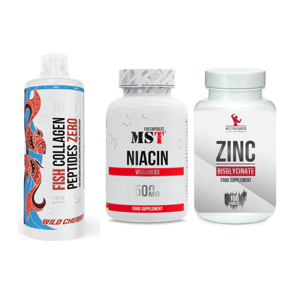 Haut, Haare & Nägel: MST Fish + MST Niacin + #GYMJUICE ZINC – alle enthaltenen Artikel