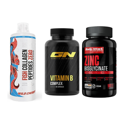 Haut, Haare & Nägel: MST Fish + GN Vitamin + Body Attack – alle enthaltenen Artikel