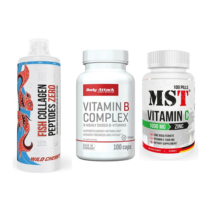 Haut, Haare & Nägel: MST Fish + Body Attack + MST Vitamin C – alle enthaltenen Artikel