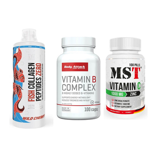 Haut, Haare & Nägel: MST Fish + Body Attack + MST Vitamin C – alle enthaltenen Artikel