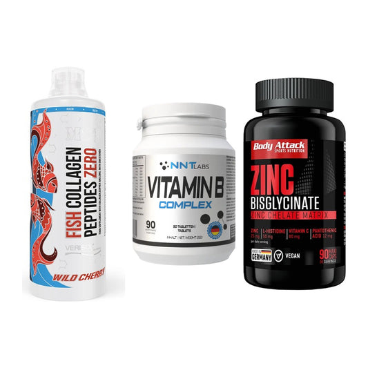 Haut, Haare & Nägel: MST Fish + NNT Vitamin B + Body Attack – alle enthaltenen Artikel