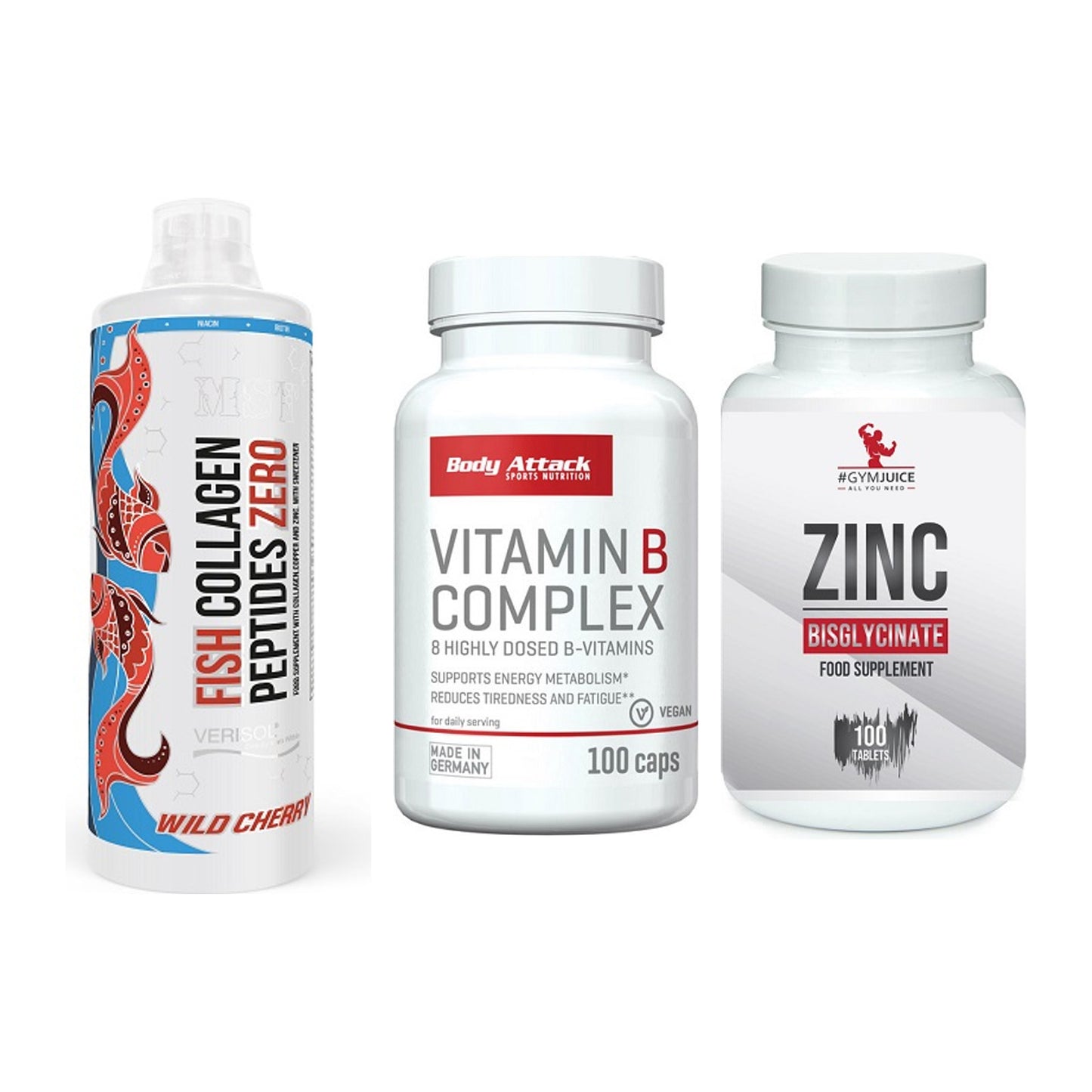 Haut, Haare & Nägel: MST Fish + Body Attack + #GYMJUICE ZINC – alle enthaltenen Artikel