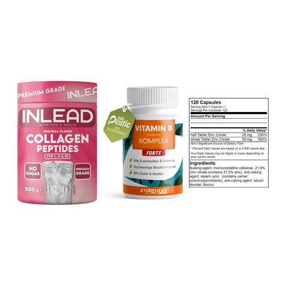 Haut, Haare & Nägel: INLEAD Collage + ProFuel Vitami + GN Zinc Citrat – alle enthaltenen Artikel