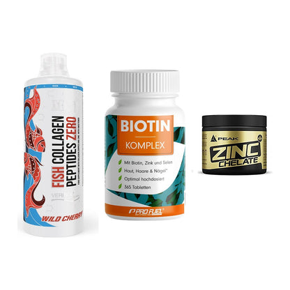 Haut, Haare & Nägel: MST Fish + ProFuel BIOTIN + Peak Zink – alle enthaltenen Artikel
