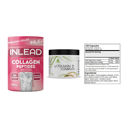 Haut, Haare & Nägel: INLEAD Collage + Peak Vitamin B + GN Zinc Citrat – alle enthaltenen Artikel