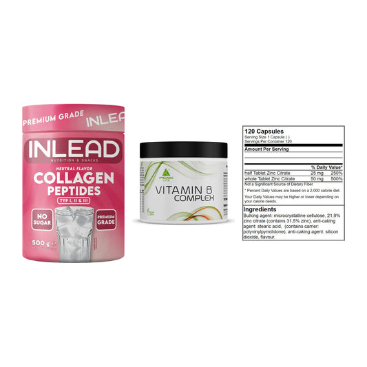 Haut, Haare & Nägel: INLEAD Collage + Peak Vitamin B + GN Zinc Citrat – alle enthaltenen Artikel