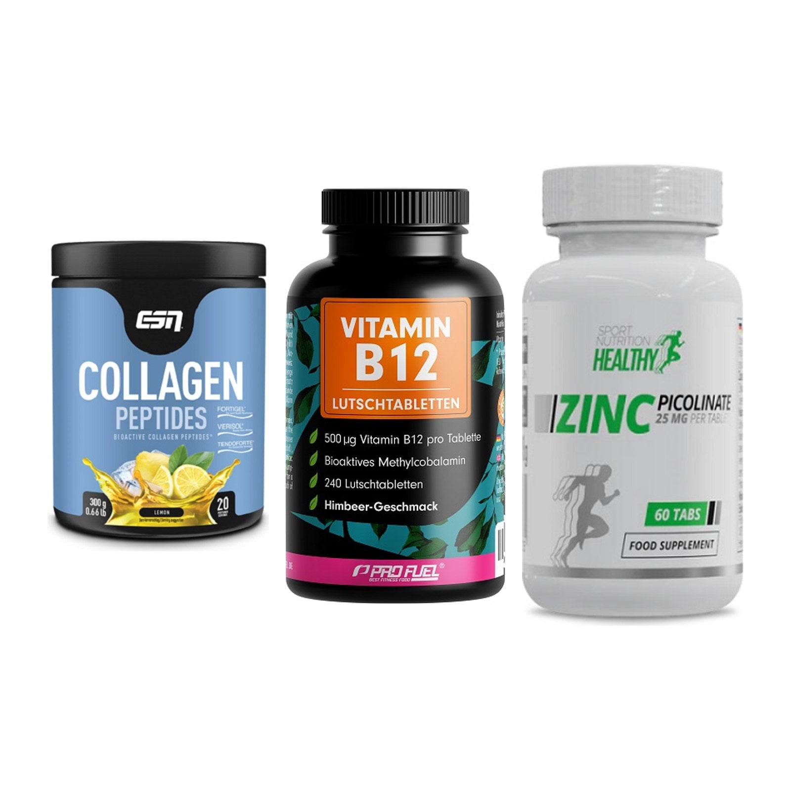 Haut, Haare & Nägel: ESN Collagen + ProFuel Vitami + MST Healthy – alle enthaltenen Artikel