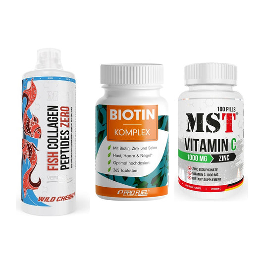 Haut, Haare & Nägel: MST Fish + ProFuel BIOTIN + MST Vitamin C – alle enthaltenen Artikel