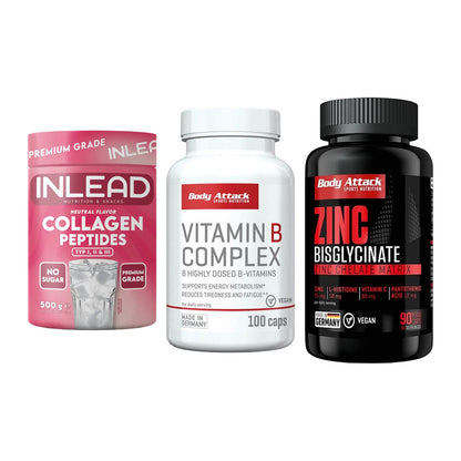 Haut, Haare & Nägel: INLEAD Collagen + Body Attack + 1 weitere – alle enthaltenen Artikel