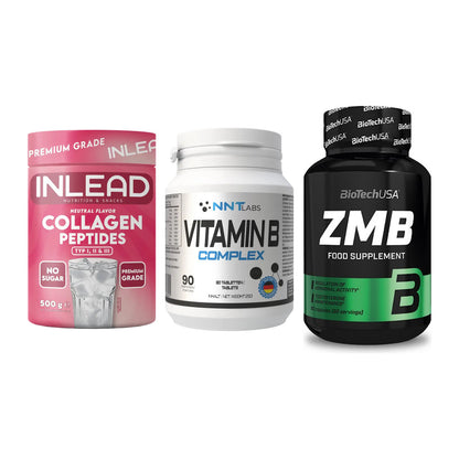 Haut, Haare & Nägel: INLEAD Collage + NNT Vitamin B + BioTech ZMB – alle enthaltenen Artikel