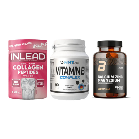 Haut, Haare & Nägel: INLEAD Collage + NNT Vitamin B + BioTech Calciu – alle enthaltenen Artikel