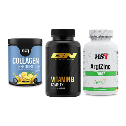 Haut, Haare & Nägel: ESN Collagen + GN Vitamin + MST ArgiZinc – alle enthaltenen Artikel