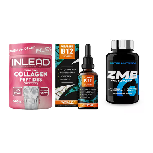 Haut, Haare & Nägel: INLEAD Collage + ProFuel Vitami + Scitec ZMB – alle enthaltenen Artikel