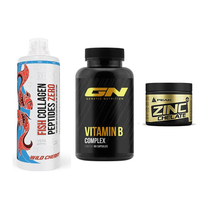 Haut, Haare & Nägel: MST Fish + GN Vitamin + Peak Zink – alle enthaltenen Artikel