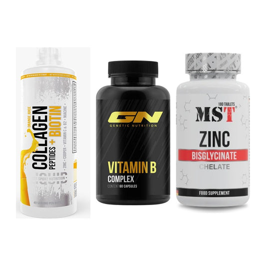 Haut, Haare & Nägel: MST Collagen + GN Vitamin + MST Zinc – alle enthaltenen Artikel