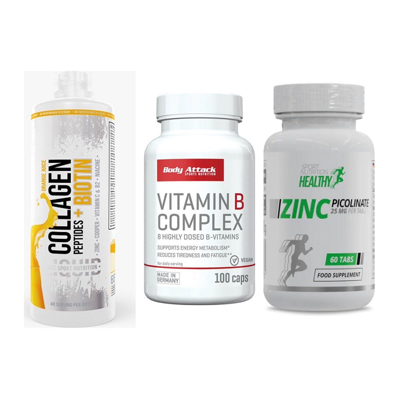 Haut, Haare & Nägel: MST Collagen + Body Attack + MST Healthy – alle enthaltenen Artikel