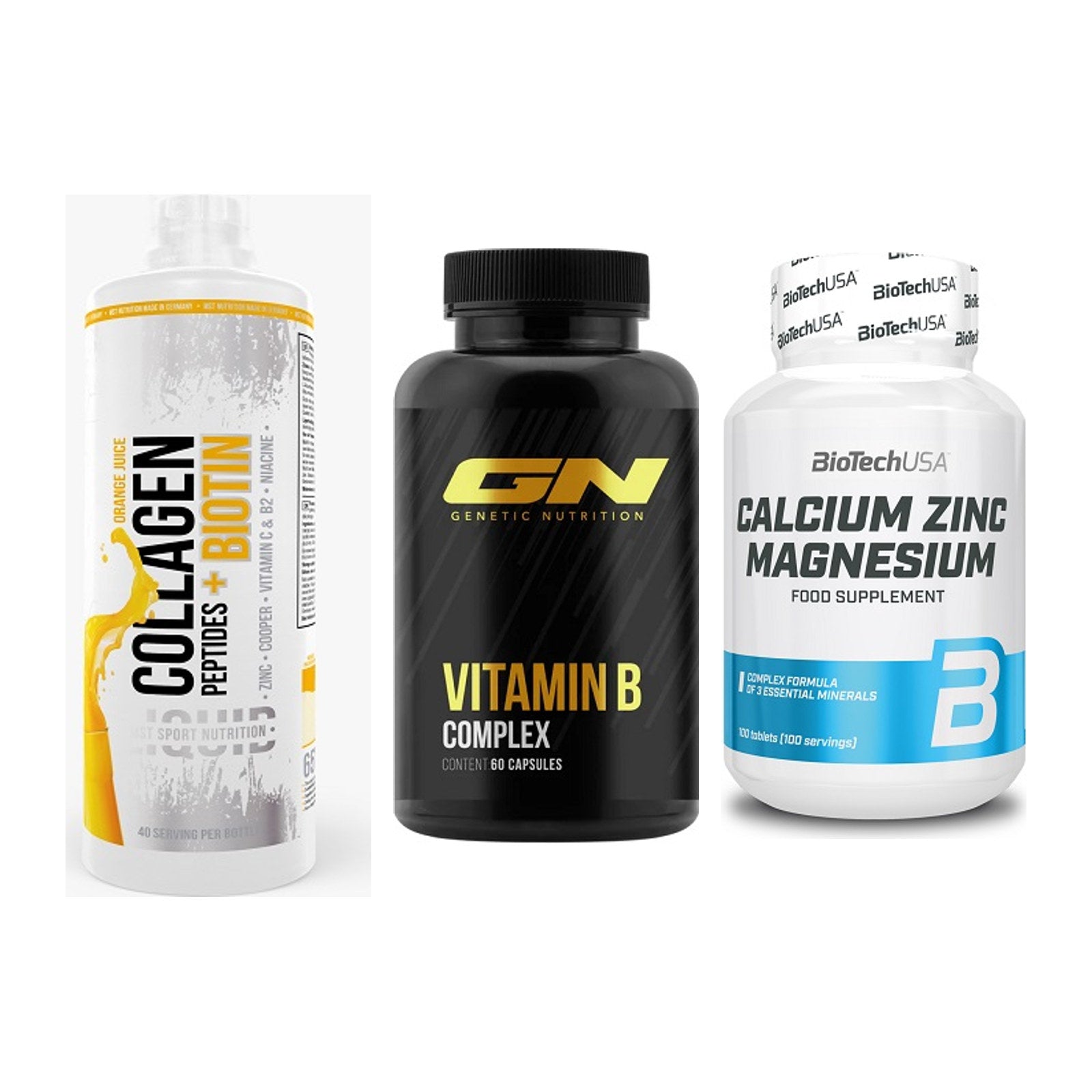 Haut, Haare & Nägel: MST Collagen + GN Vitamin + BioTech Calciu – alle enthaltenen Artikel