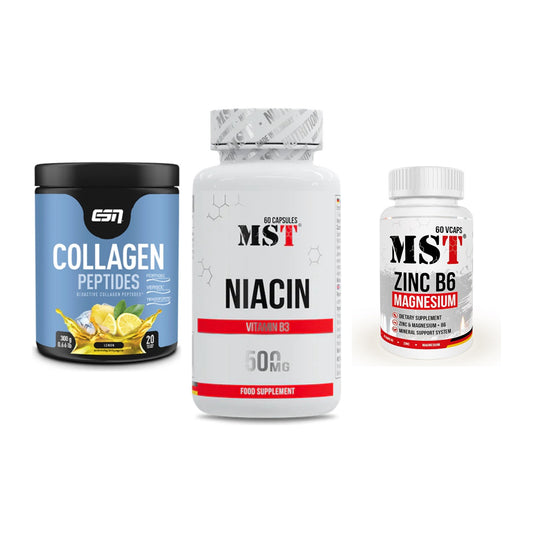 Haut, Haare & Nägel: ESN Collagen + MST Niacin + MST Zinc – alle enthaltenen Artikel