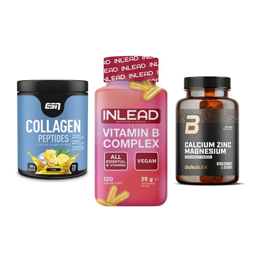 Haut, Haare & Nägel: ESN Collagen + INLEAD Vitamin + BioTech Calciu – alle enthaltenen Artikel