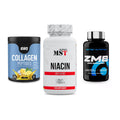 Haut, Haare & Nägel: ESN Collagen Peptides + MST Niacin + Scitec ZMB – alle enthaltenen Artikel