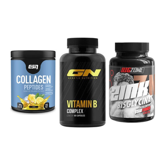 Haut, Haare & Nägel: ESN Collagen + GN Vitamin + Big Zone Zink – alle enthaltenen Artikel