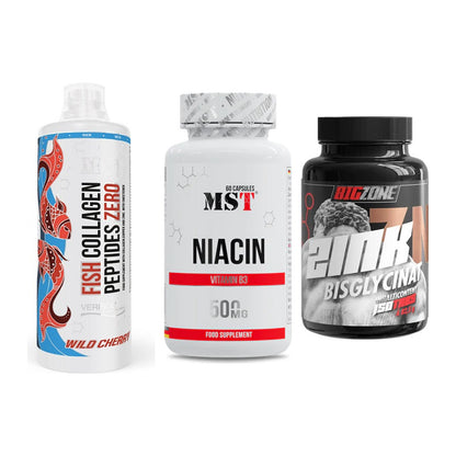 Haut, Haare & Nägel: MST Fish + MST Niacin + Big Zone Zink – alle enthaltenen Artikel