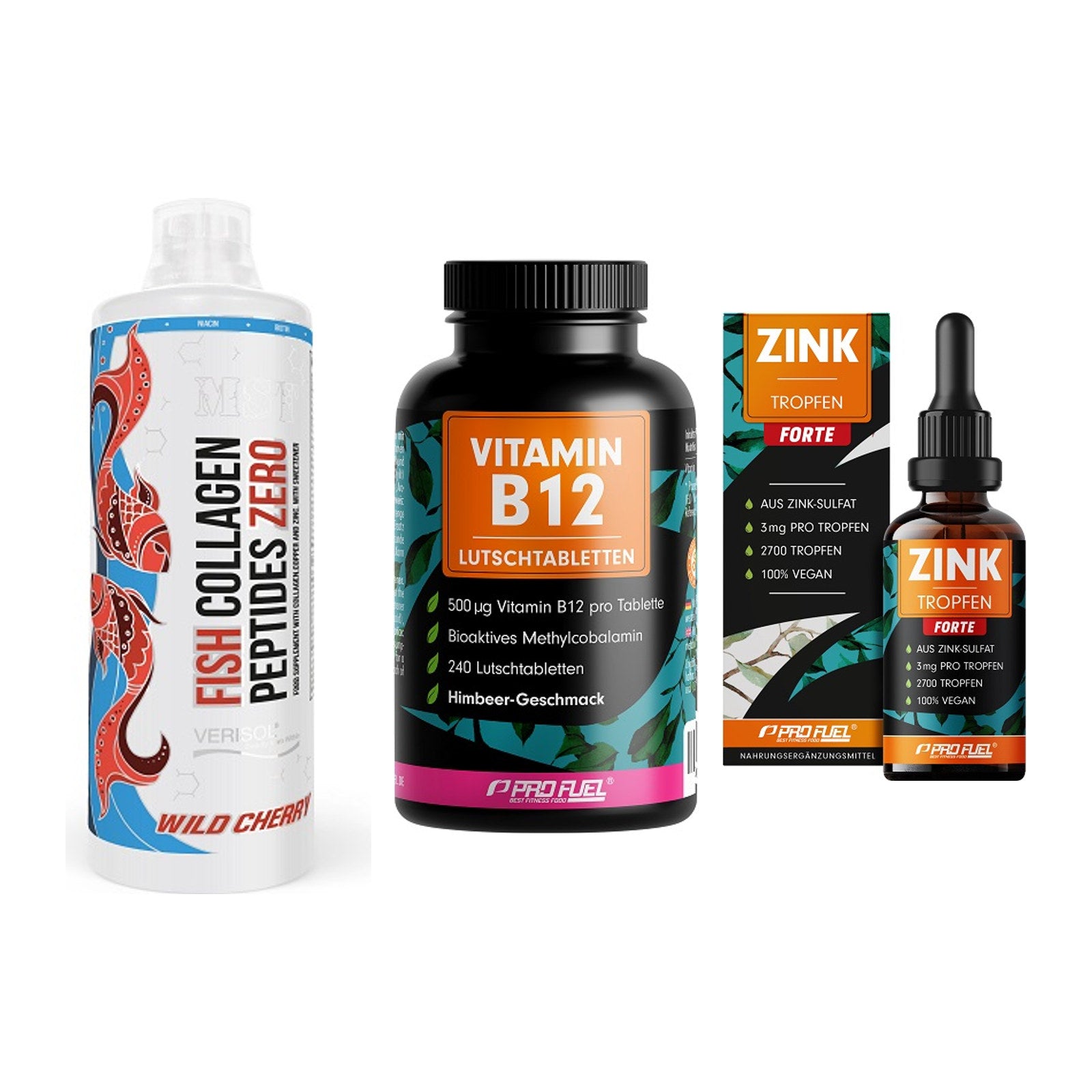 Haut, Haare & Nägel: MST Fish + ProFuel Vitami + ProFuel Zink – alle enthaltenen Artikel