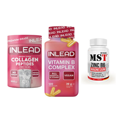 Haut, Haare & Nägel: INLEAD Collage + INLEAD Vitamin + MST Zinc – alle enthaltenen Artikel