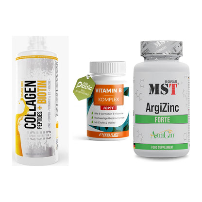 Haut, Haare & Nägel: MST Collagen + ProFuel Vitami + MST ArgiZinc – alle enthaltenen Artikel