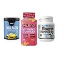 Haut, Haare & Nägel: ESN Collagen + INLEAD Vitamin + NNT Eisen – alle enthaltenen Artikel