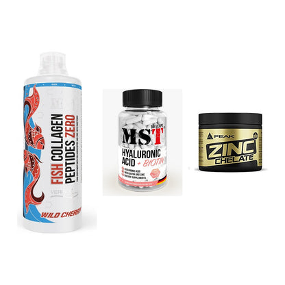 Haut, Haare & Nägel: MST Fish + MST Hyaluronic + Peak Zink – alle enthaltenen Artikel