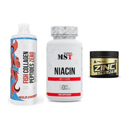 Haut, Haare & Nägel: MST Fish + MST Niacin + Peak Zink – alle enthaltenen Artikel