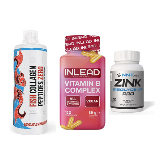 Haut, Haare & Nägel: MST Fish + INLEAD Vitamin + NNT Zink 50mg – alle enthaltenen Artikel