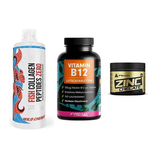 Haut, Haare & Nägel: MST Fish + ProFuel Vitami + Peak Zink – alle enthaltenen Artikel