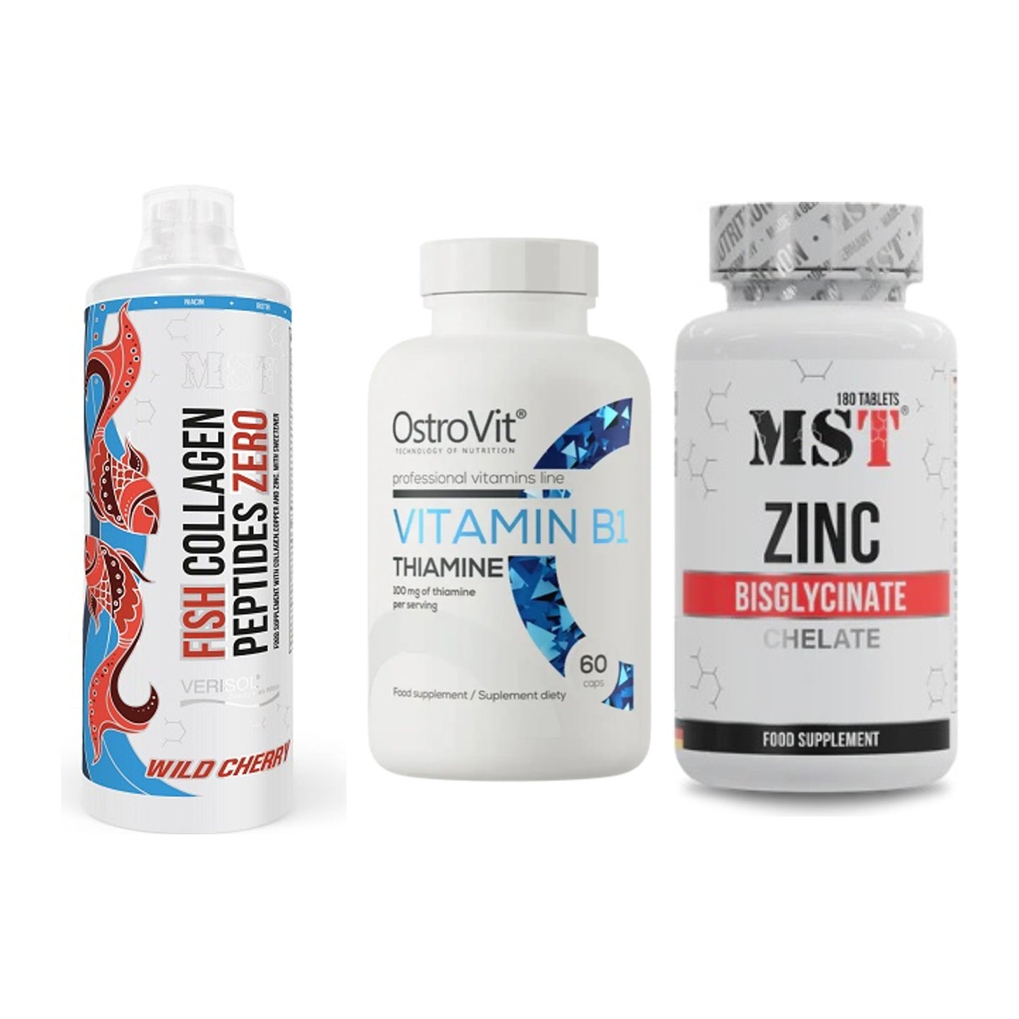 Haut, Haare & Nägel: MST Fish + Ostrovit + MST Zinc – alle enthaltenen Artikel