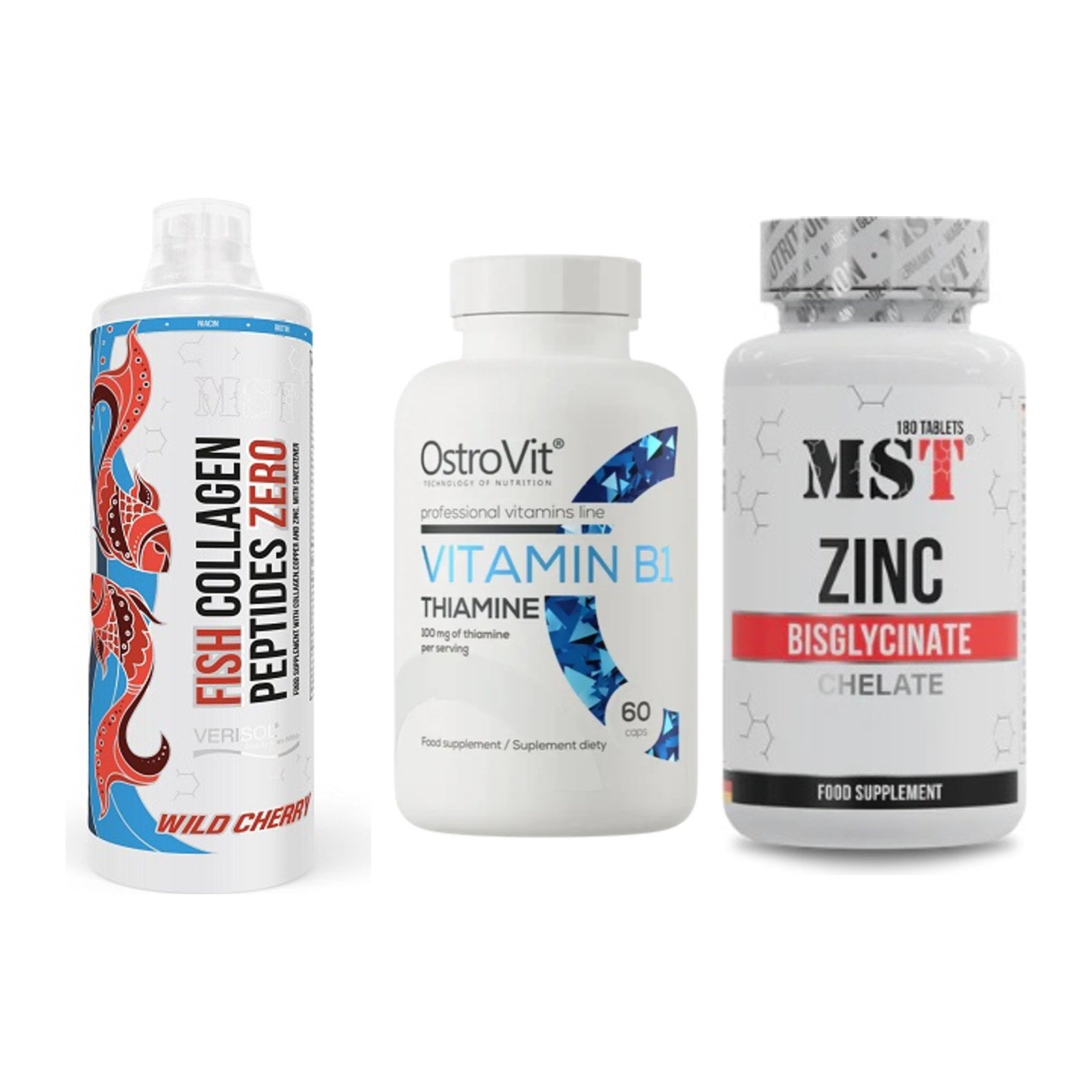 Haut, Haare & Nägel: MST Fish + Ostrovit + MST Zinc – alle enthaltenen Artikel