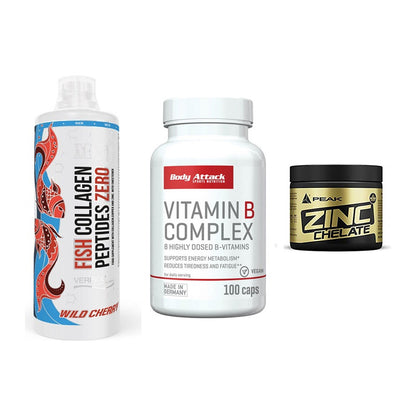 Haut, Haare & Nägel: MST Fish + Body Attack + Peak Zink – alle enthaltenen Artikel