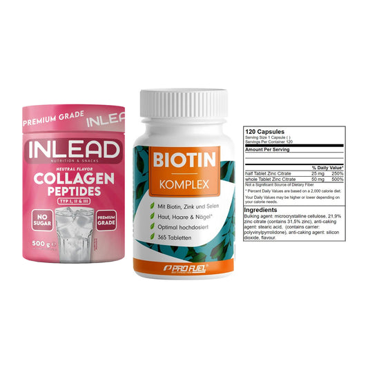 Haut, Haare & Nägel: INLEAD Collage + ProFuel BIOTIN + GN Zinc Citrat – alle enthaltenen Artikel