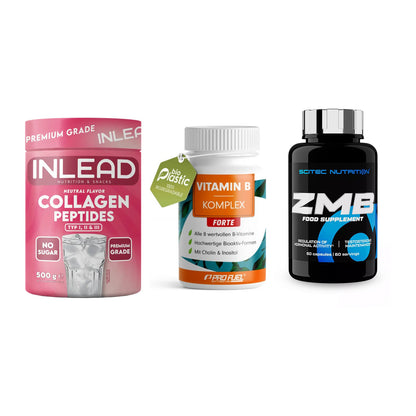 Haut, Haare & Nägel: INLEAD Collage + ProFuel Vitami + Scitec ZMB – alle enthaltenen Artikel