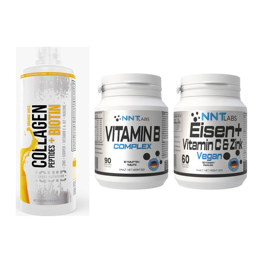 Haut, Haare & Nägel: MST Collagen + NNT Vitamin B + NNT Eisen – alle enthaltenen Artikel