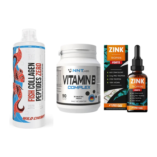 Haut, Haare & Nägel: MST Fish + NNT Vitamin B + ProFuel Zink – alle enthaltenen Artikel