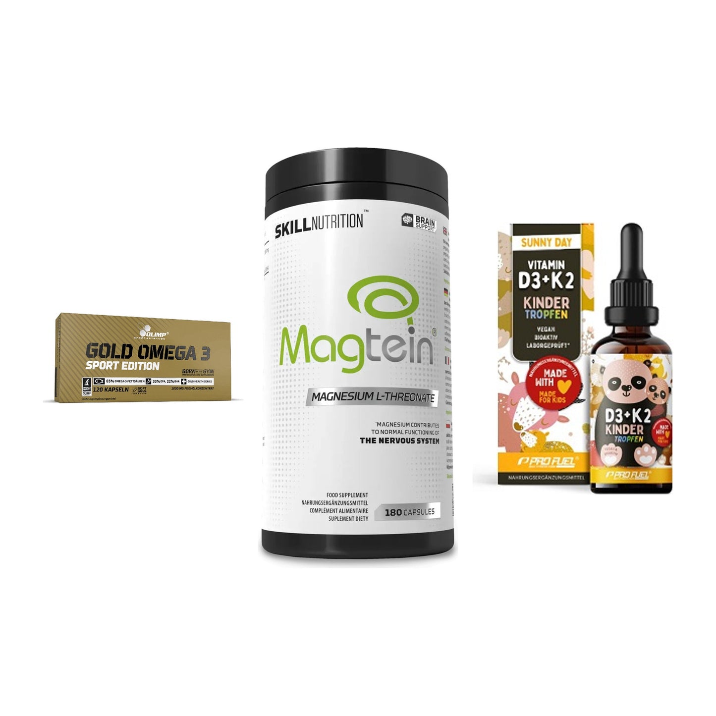 Herz & Gefäße: Olimp Omega 3 + Skill Nutrition + ProFuel VITAMIN – alle enthaltenen Artikel
