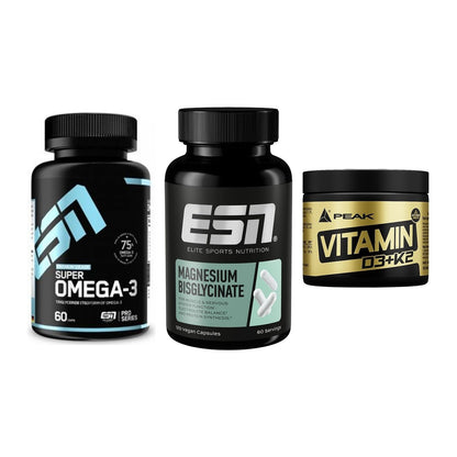 Herz & Gefäße: ESN Omega 3 + ESN Magnesium + Peak Vitamin – alle enthaltenen Artikel