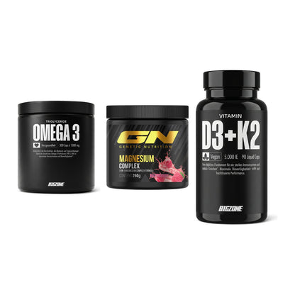 Herz & Gefäße: Big Zone Omega 3 + GN Magnesium + Big Zone Vitamin – alle enthaltenen Artikel