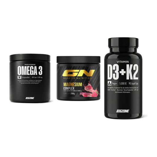 Herz & Gefäße: Big Zone Omega 3 + GN Magnesium + Big Zone Vitamin – alle enthaltenen Artikel