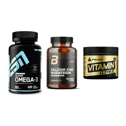 Herz & Gefäße: ESN Omega 3 + BioTech Calcium + Peak Vitamin – alle enthaltenen Artikel