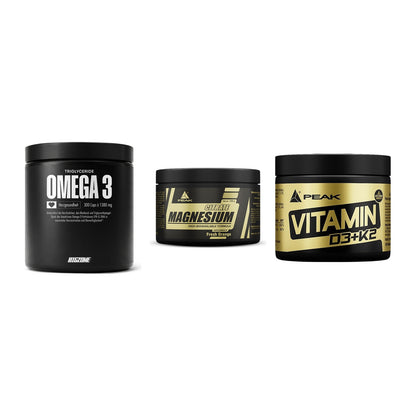 Herz & Gefäße: Big Zone Omega 3 + Peak Magnesium + Peak Vitamin – alle enthaltenen Artikel