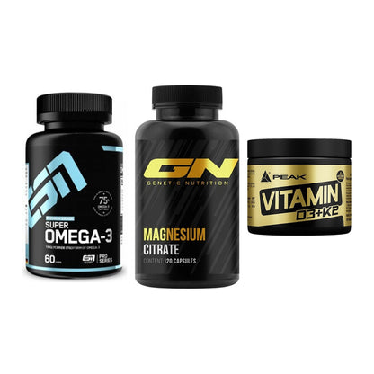 Herz & Gefäße: ESN Omega 3 + GN Magnesium + Peak Vitamin – alle enthaltenen Artikel